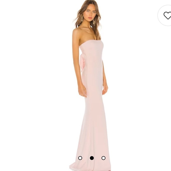 Katie May Mary Kate Blush Strapless Gown Medium